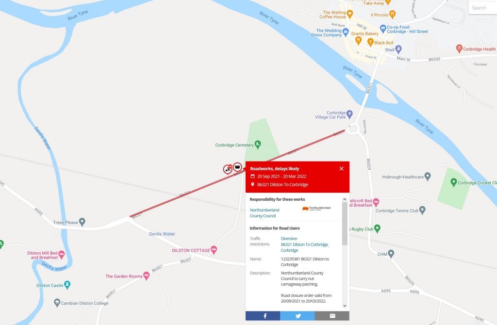 Dilston Crossing Road & Pavement Resurfacing