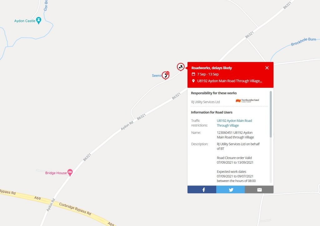 Road Works - Aydon