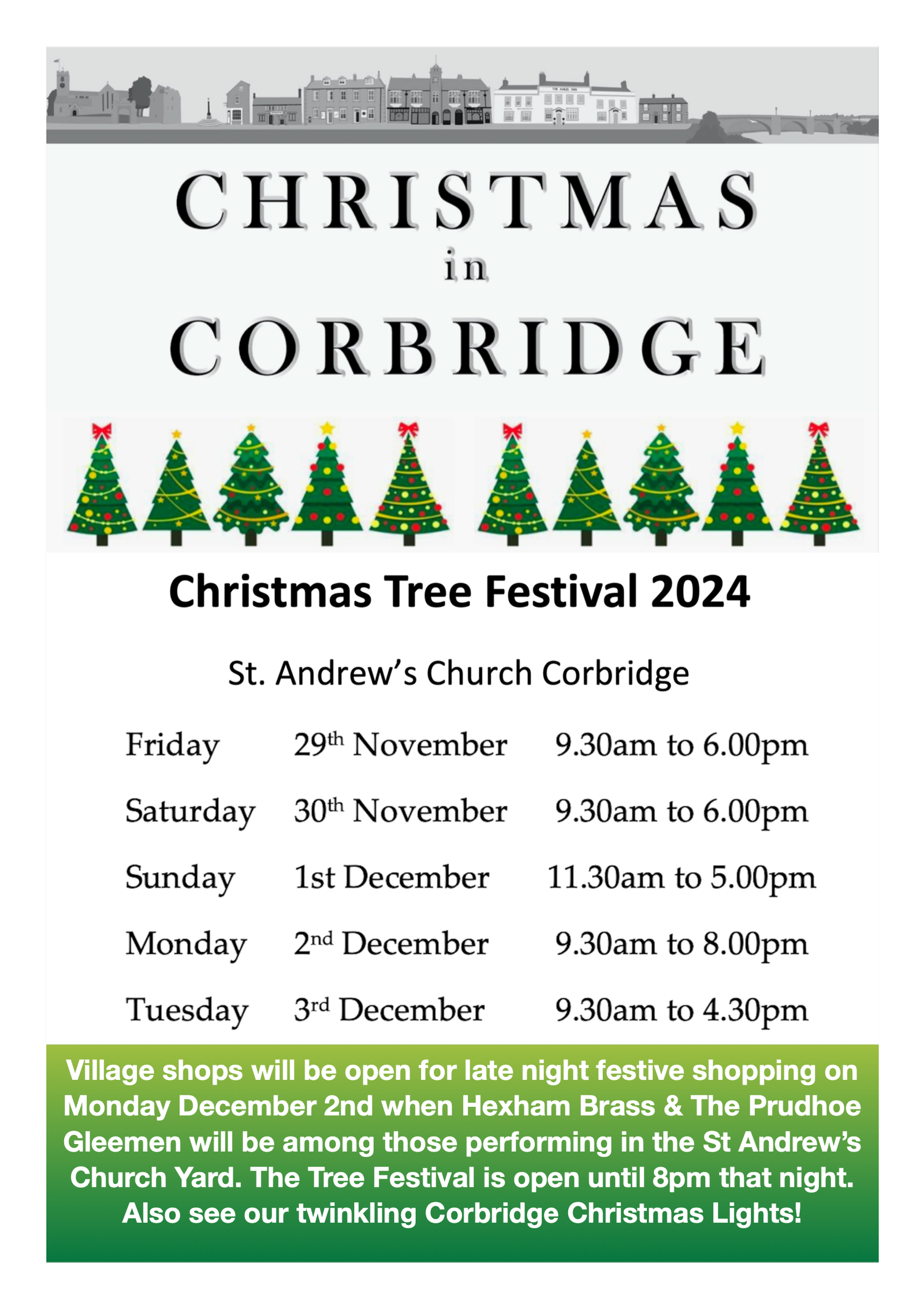 Corbridge Christmas Tree Festival 2024